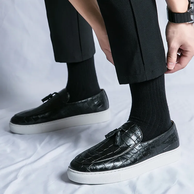 جيوفانو - mocassin جلد مزخرف
